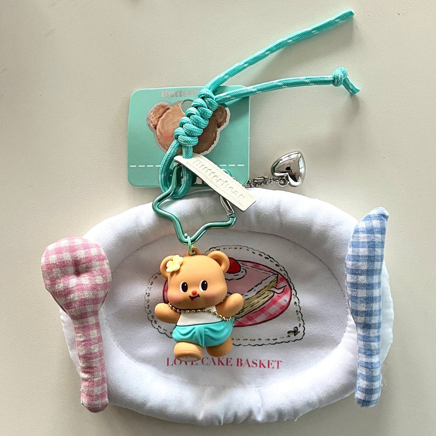Butterbear Keychain - Star Bag Charm - The Happy Toy Store