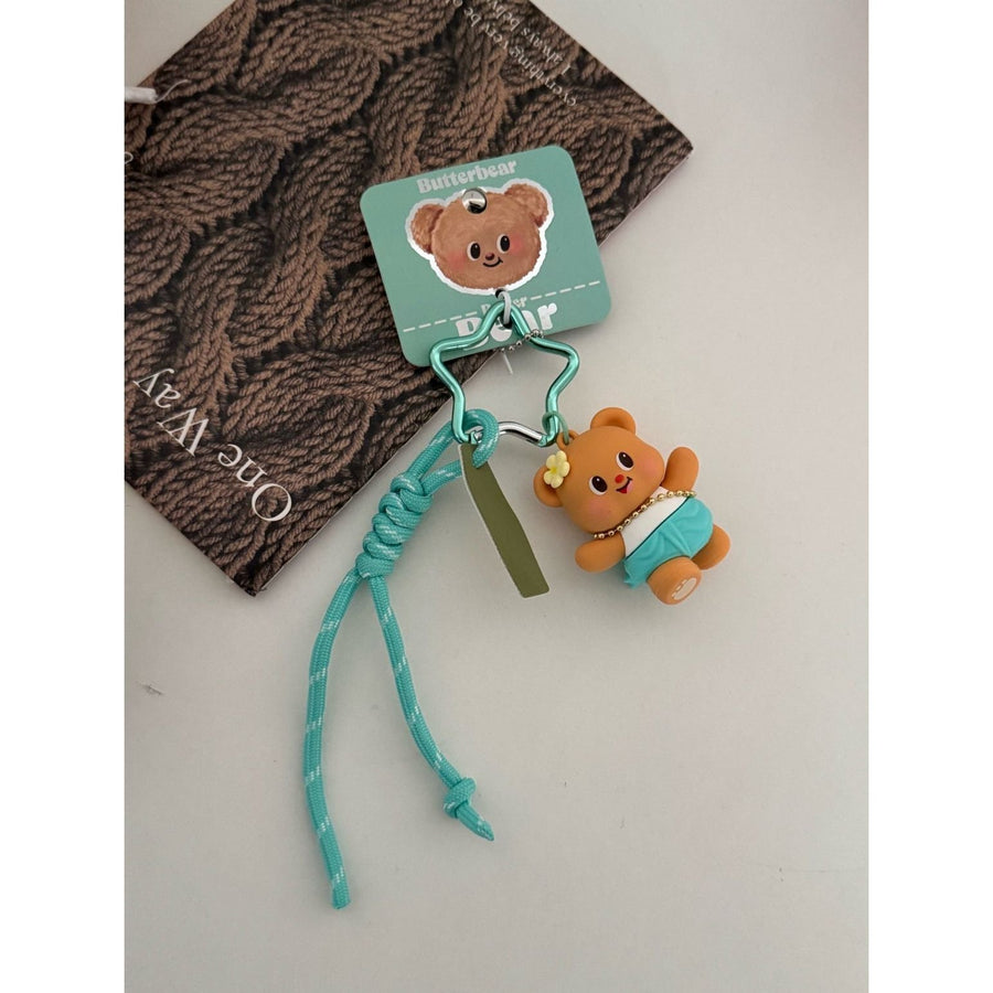 Butterbear Keychain - Star Bag Charm - The Happy Toy Store