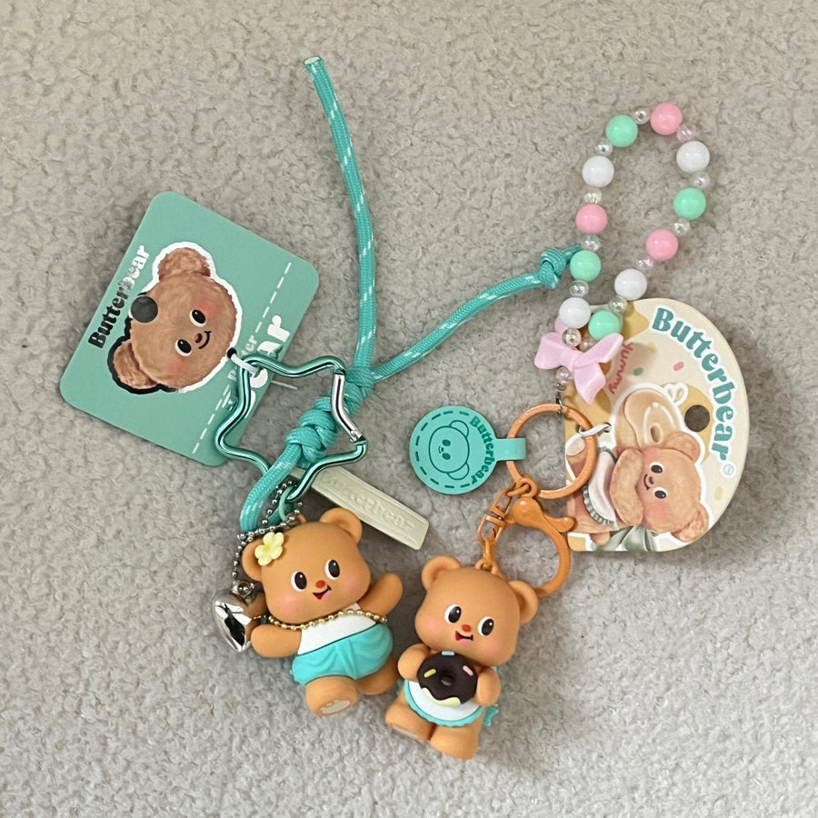 Butterbear Keychain - Star Bag Charm - The Happy Toy Store