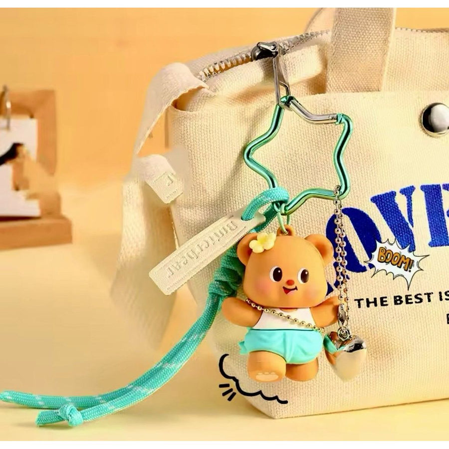 Butterbear Keychain - Star Bag Charm - The Happy Toy Store