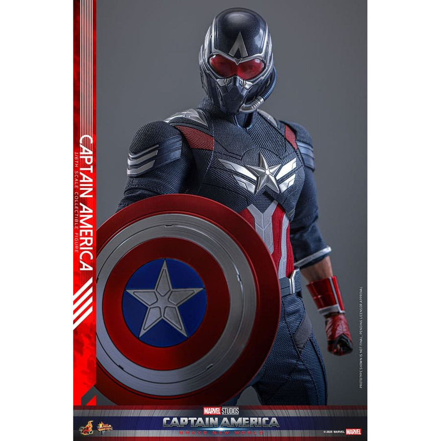 Captain America: Brave New World Movie Masterpiece Action Figure 1/6 Captain America 30 cm - The Happy Toy Store