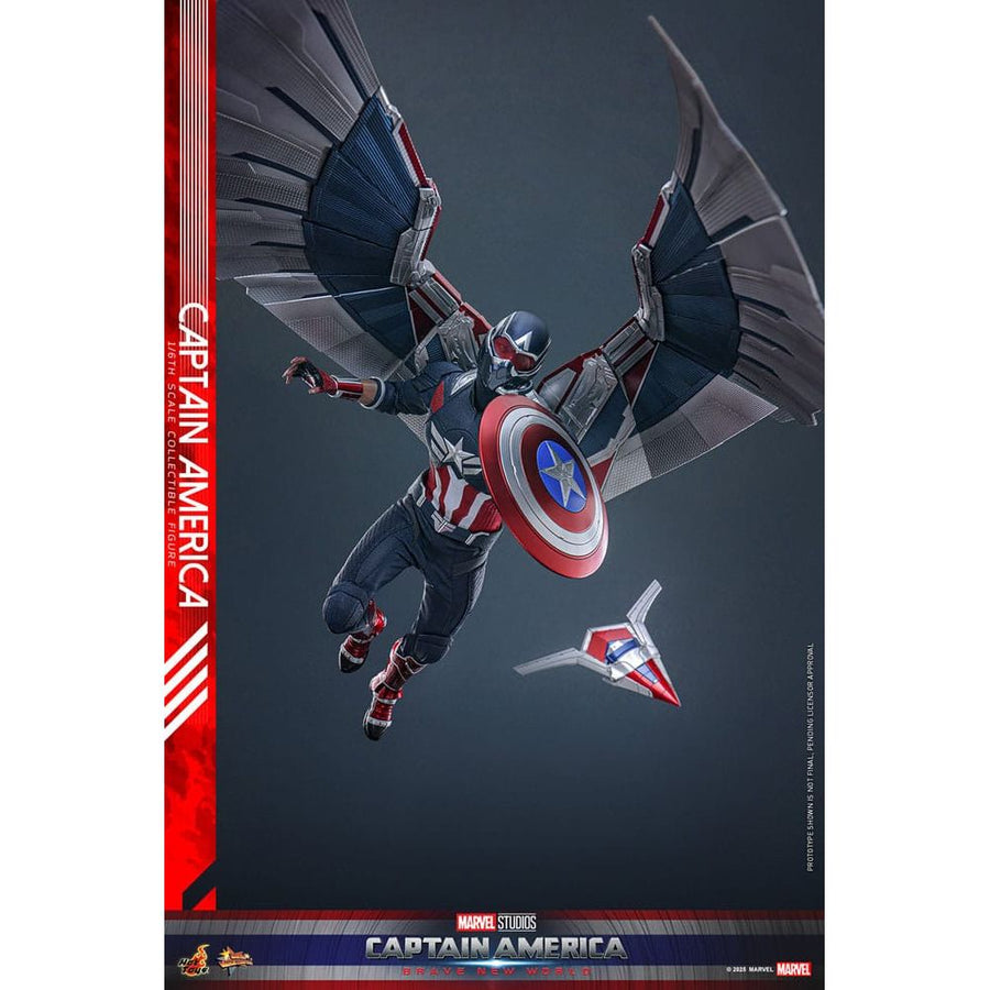 Captain America: Brave New World Movie Masterpiece Action Figure 1/6 Captain America 30 cm - The Happy Toy Store