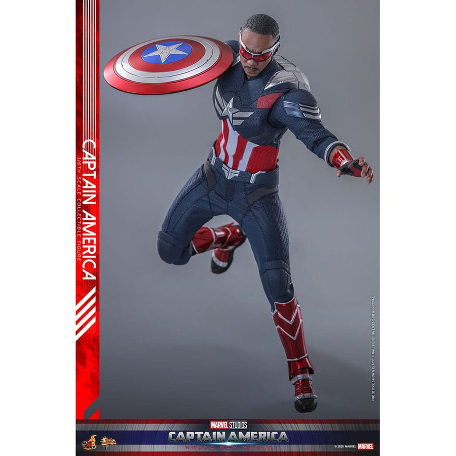 Captain America: Brave New World Movie Masterpiece Action Figure 1/6 Captain America 30 cm - The Happy Toy Store