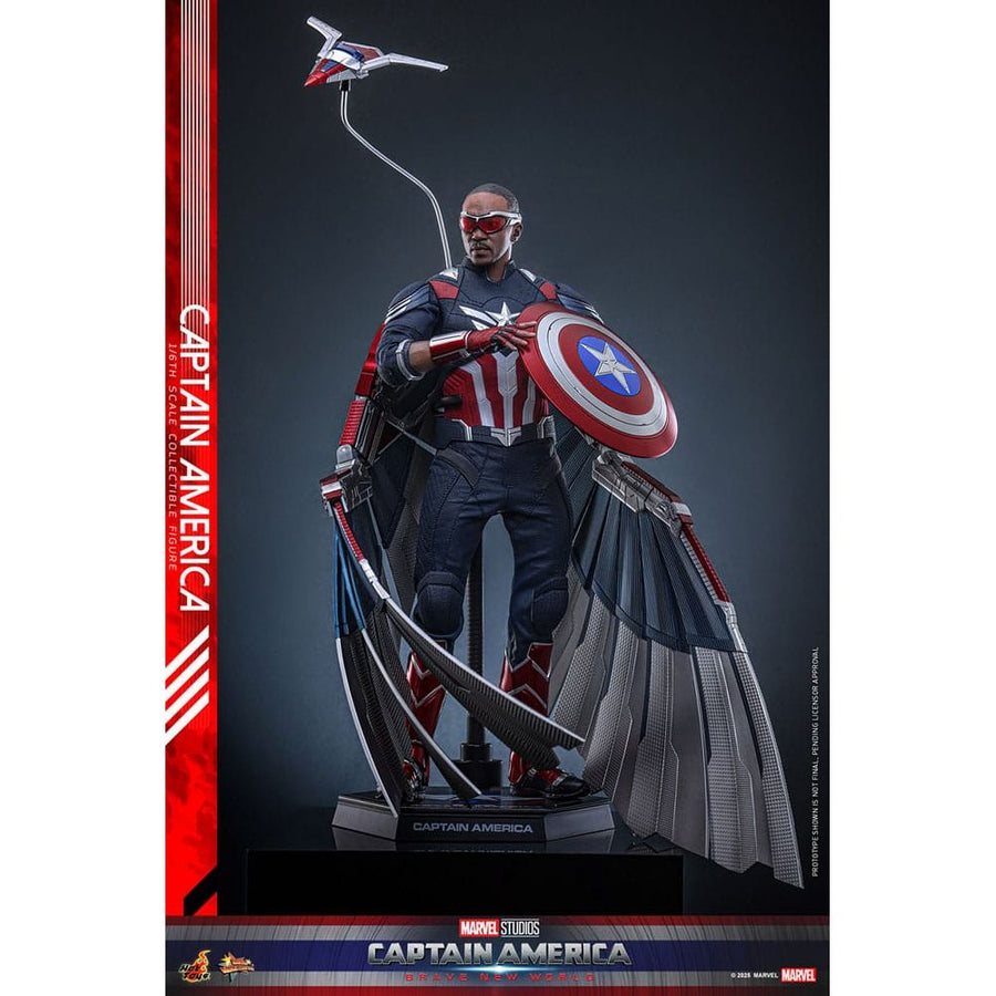 Captain America: Brave New World Movie Masterpiece Action Figure 1/6 Captain America 30 cm - The Happy Toy Store