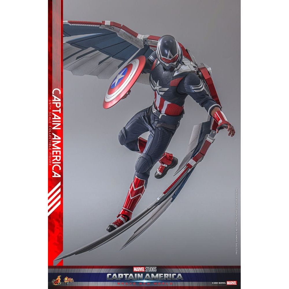 Captain America: Brave New World Movie Masterpiece Action Figure 1/6 Captain America 30 cm - The Happy Toy Store