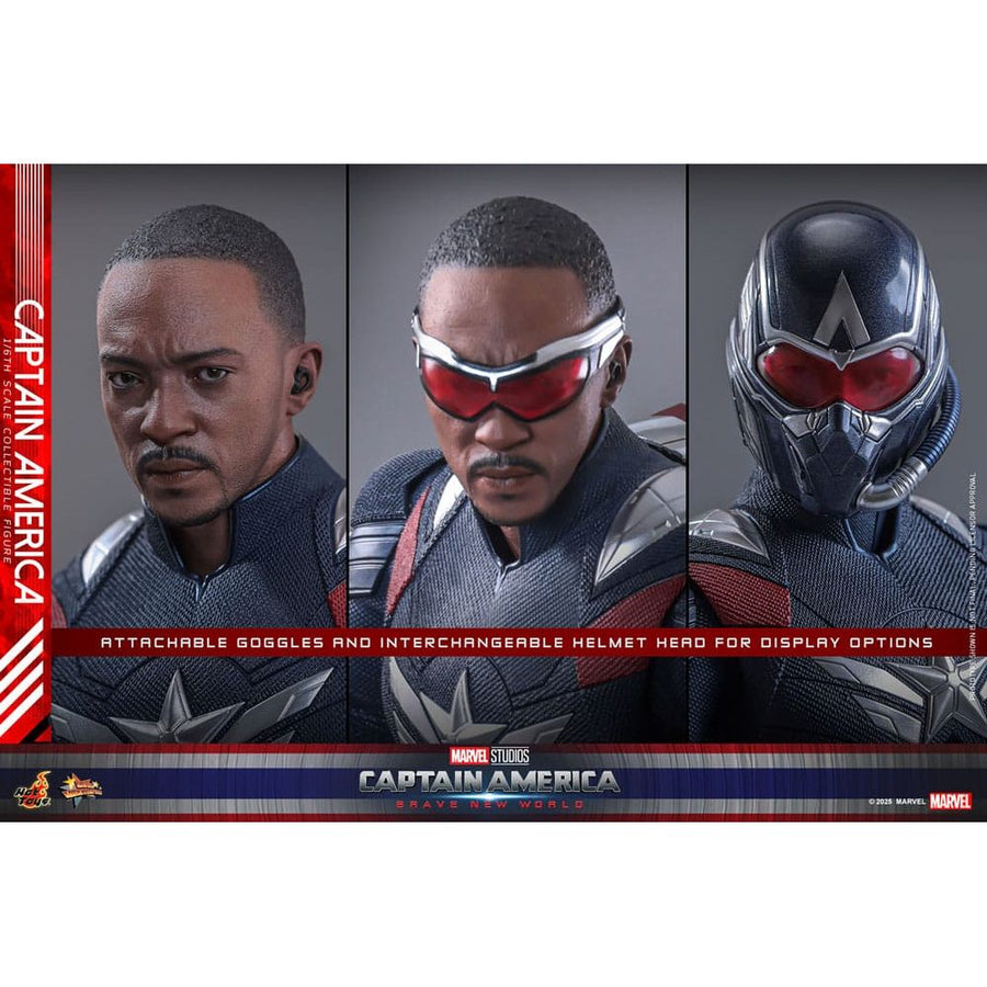 Captain America: Brave New World Movie Masterpiece Action Figure 1/6 Captain America 30 cm - The Happy Toy Store