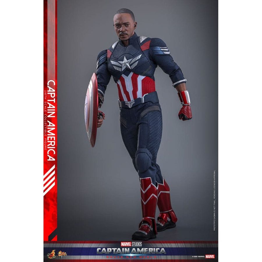 Captain America: Brave New World Movie Masterpiece Action Figure 1/6 Captain America 30 cm - The Happy Toy Store