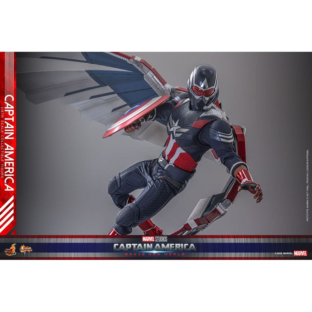 Captain America: Brave New World Movie Masterpiece Action Figure 1/6 Captain America 30 cm - The Happy Toy Store