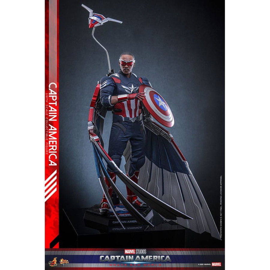 Captain America: Brave New World Movie Masterpiece Action Figure 1/6 Captain America 30 cm - The Happy Toy Store