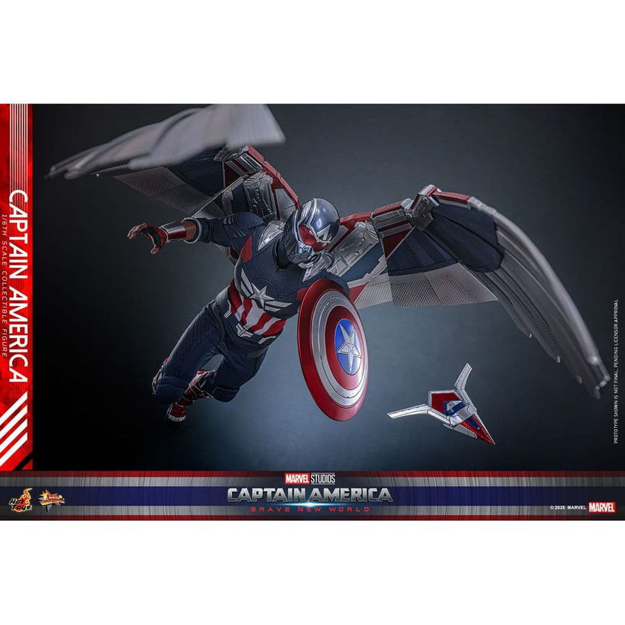 Captain America: Brave New World Movie Masterpiece Action Figure 1/6 Captain America 30 cm - The Happy Toy Store