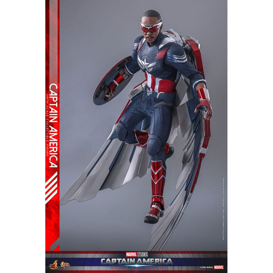 Captain America: Brave New World Movie Masterpiece Action Figure 1/6 Captain America 30 cm - The Happy Toy Store
