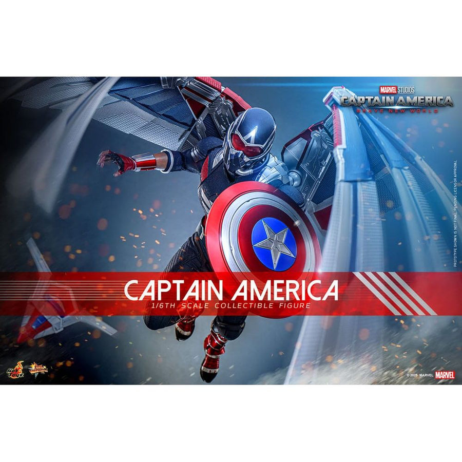 Captain America: Brave New World Movie Masterpiece Action Figure 1/6 Captain America 30 cm - The Happy Toy Store