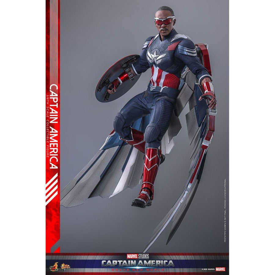 Captain America: Brave New World Movie Masterpiece Action Figure 1/6 Captain America 30 cm - The Happy Toy Store