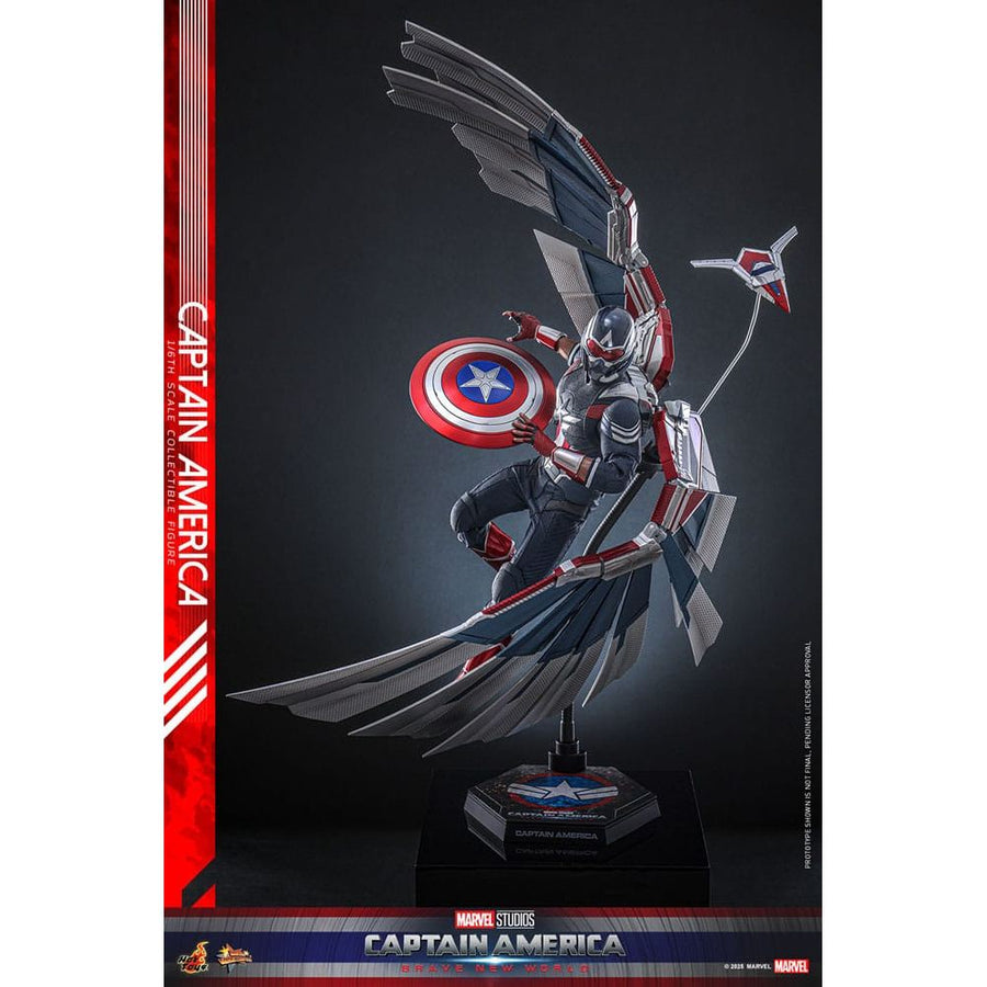 Captain America: Brave New World Movie Masterpiece Action Figure 1/6 Captain America 30 cm - The Happy Toy Store
