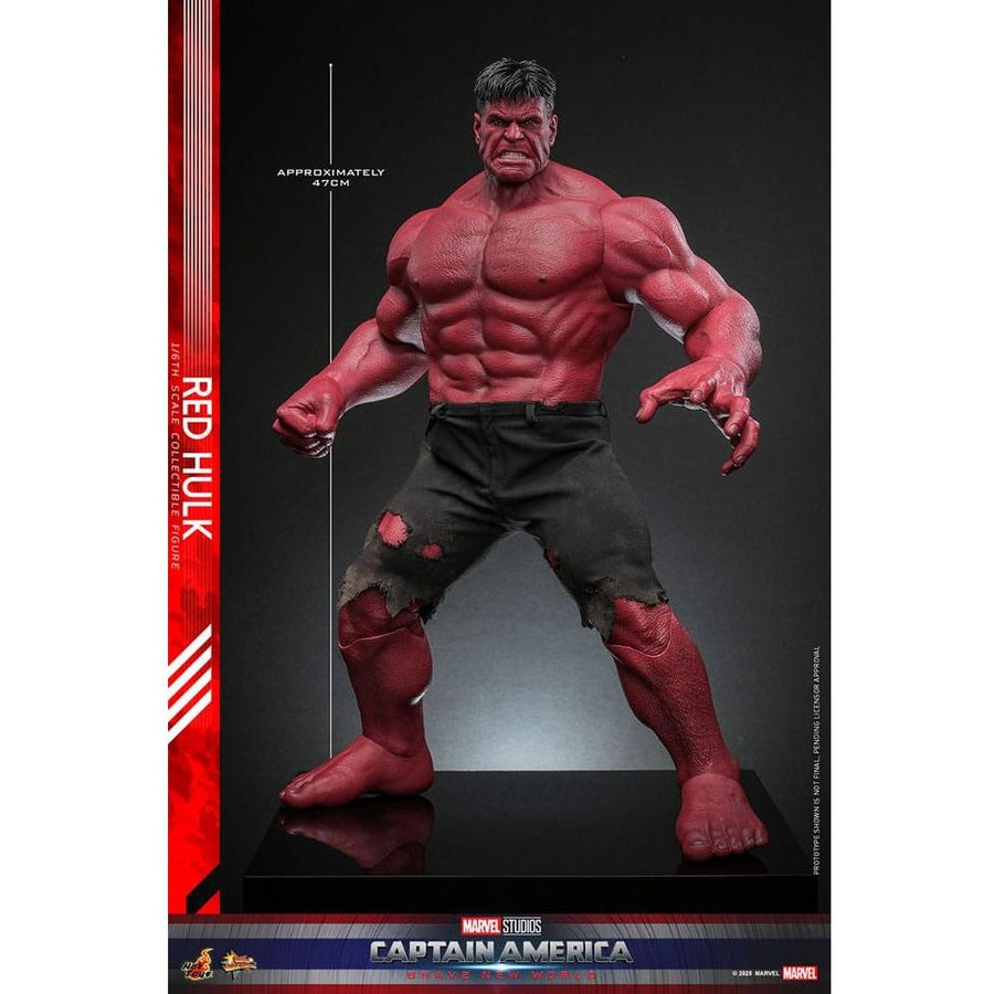 Captain America: Brave New World Movie Masterpiece Action Figure 1/6 Red Hulk 47 cm - The Happy Toy Store