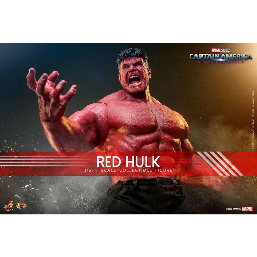 Captain America: Brave New World Movie Masterpiece Action Figure 1/6 Red Hulk 47 cm - The Happy Toy Store