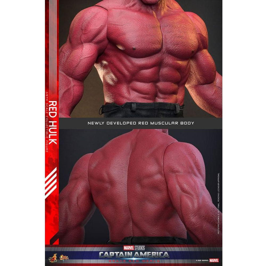 Captain America: Brave New World Movie Masterpiece Action Figure 1/6 Red Hulk 47 cm - The Happy Toy Store