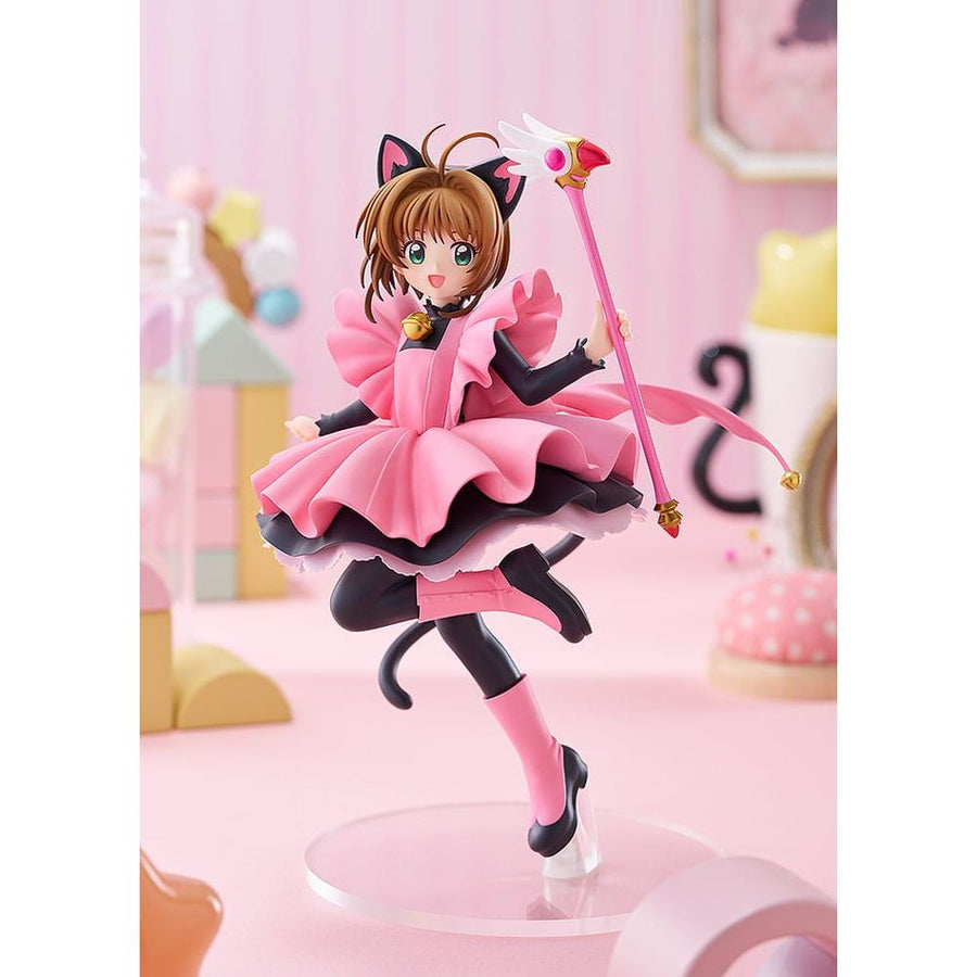 Cardcaptor Sakura Pop Up Parade PVC Statue Sakura Kinomoto: Black Cat Costume Ver. L Size 22 cm - The Happy Toy Store