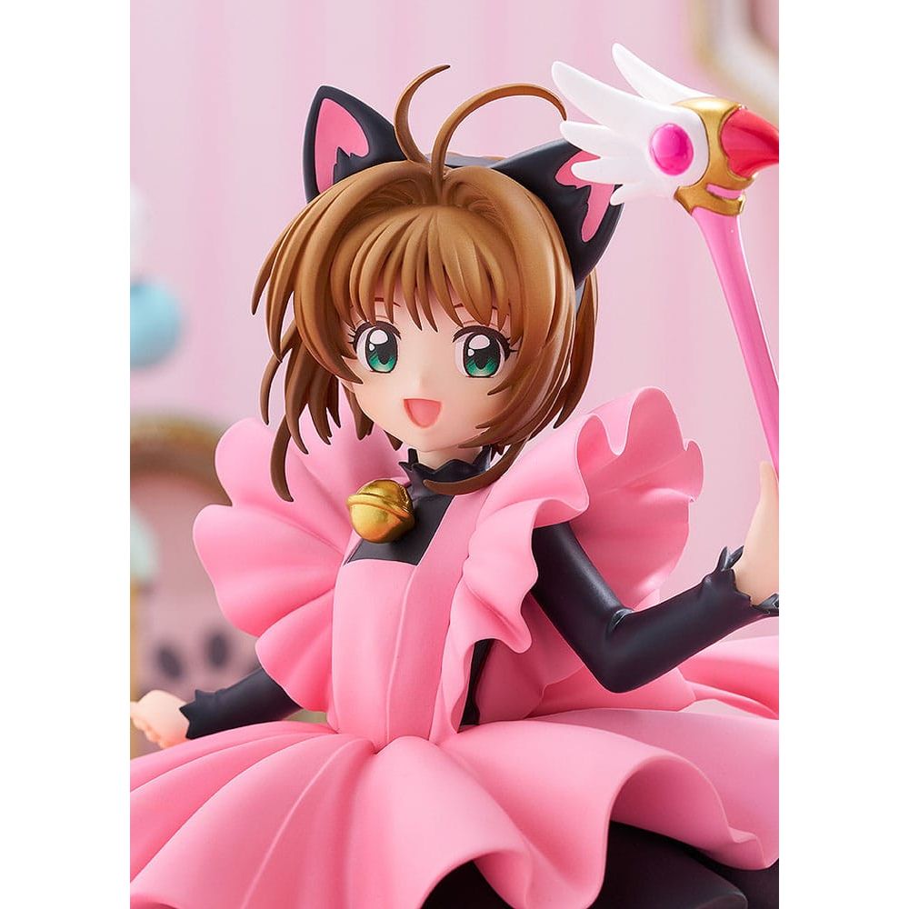 Cardcaptor Sakura Pop Up Parade PVC Statue Sakura Kinomoto: Black Cat Costume Ver. L Size 22 cm - The Happy Toy Store