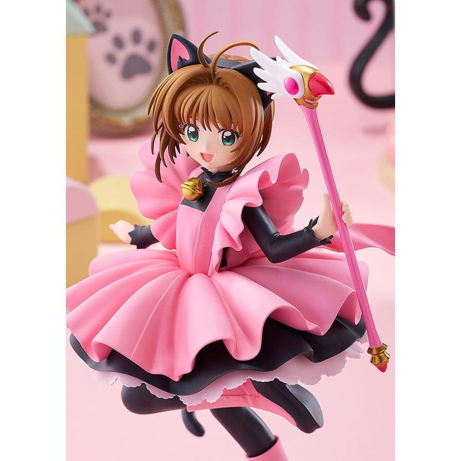 Cardcaptor Sakura Pop Up Parade PVC Statue Sakura Kinomoto: Black Cat Costume Ver. L Size 22 cm - The Happy Toy Store