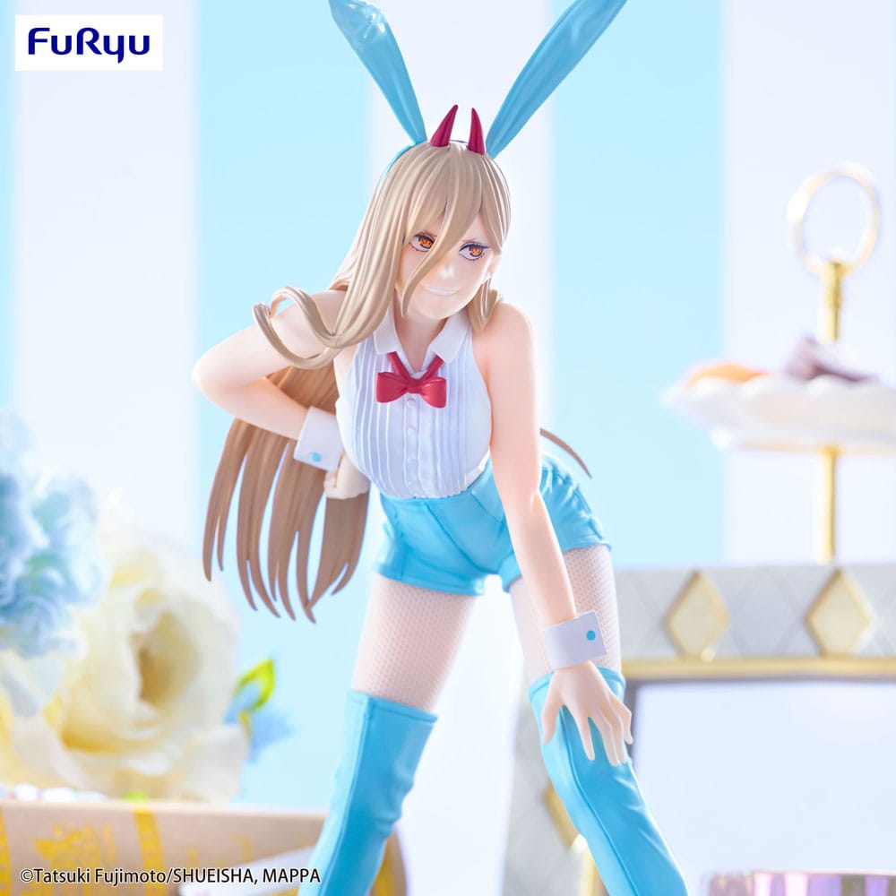 Chainsaw Man BiCute Bunnies PVC Statue Power Light Blue Color Ver. 30 cm - The Happy Toy Store