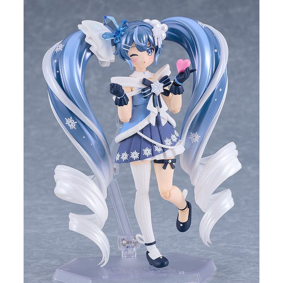 Character Vocal Series 01: Hatsune Miku Figma Action Figure Snow Miku: Crystal Snow Ver. 13 cm - The Happy Toy Store