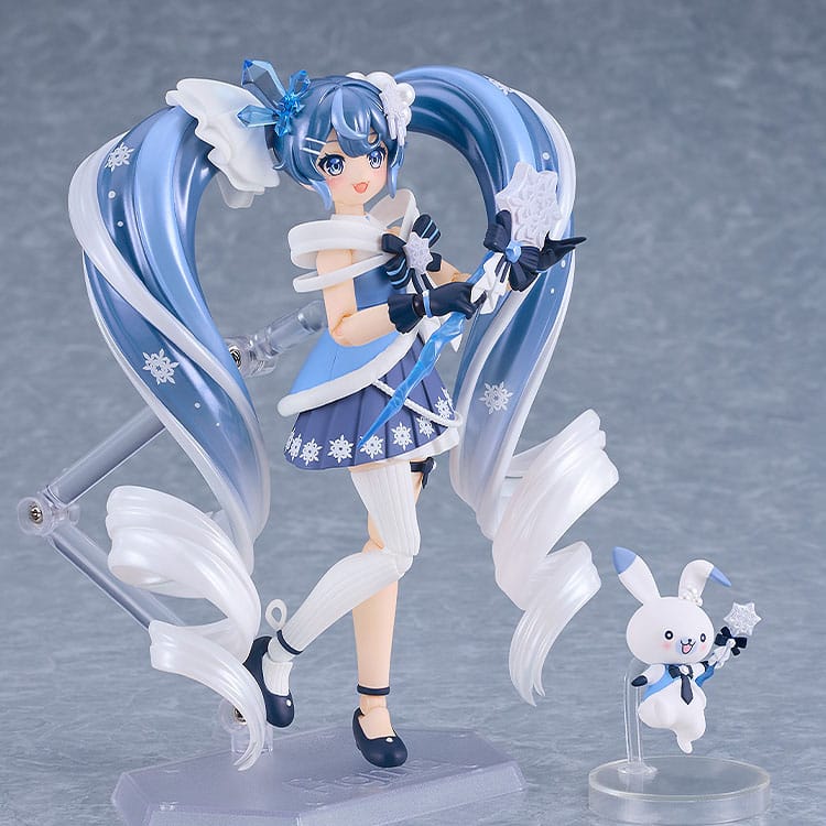Character Vocal Series 01: Hatsune Miku Figma Action Figure Snow Miku: Crystal Snow Ver. 13 cm - The Happy Toy Store