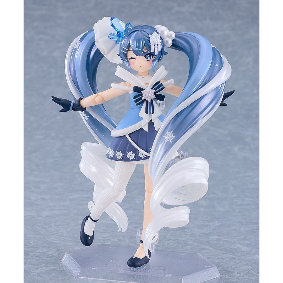 Character Vocal Series 01: Hatsune Miku Figma Action Figure Snow Miku: Crystal Snow Ver. 13 cm - The Happy Toy Store