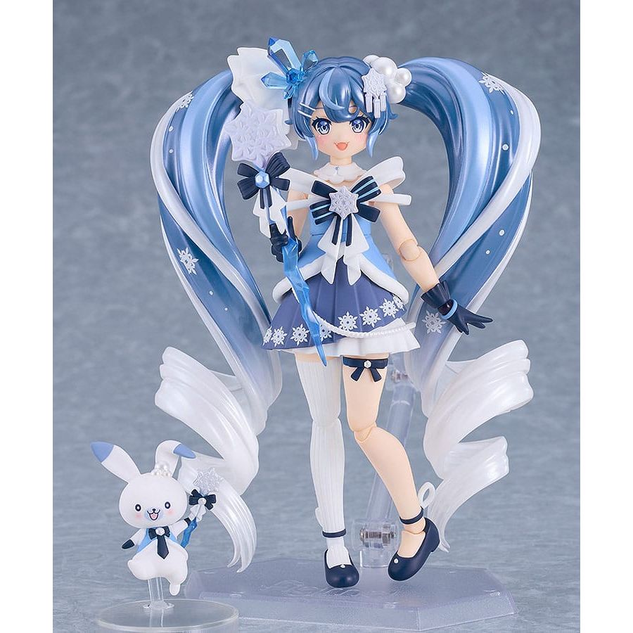 Character Vocal Series 01: Hatsune Miku Figma Action Figure Snow Miku: Crystal Snow Ver. 13 cm - The Happy Toy Store
