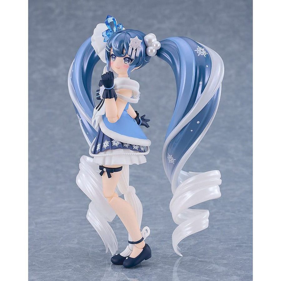 Character Vocal Series 01: Hatsune Miku Figma Action Figure Snow Miku: Crystal Snow Ver. 13 cm - The Happy Toy Store