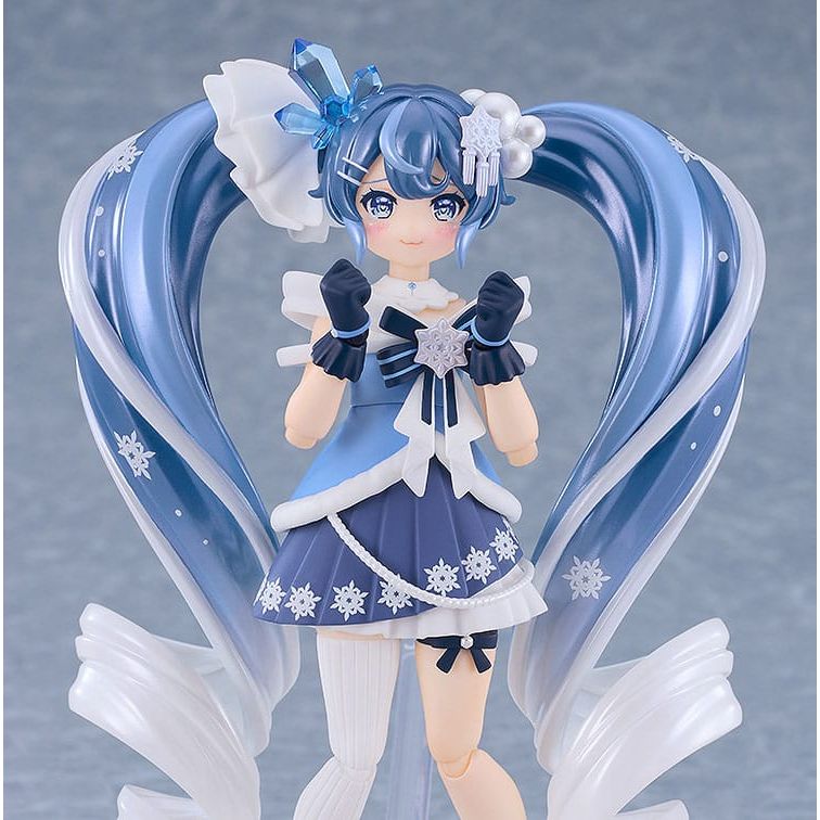 Character Vocal Series 01: Hatsune Miku Figma Action Figure Snow Miku: Crystal Snow Ver. 13 cm - The Happy Toy Store