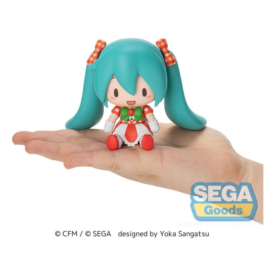 Character Vocal Series 01: Hatsune Miku Fuwa Petit Chibi Figure Hatsune Miku x Love and Berry Dress Up and Dance! Lovely Strawberry 8 cm - The Happy Toy Store