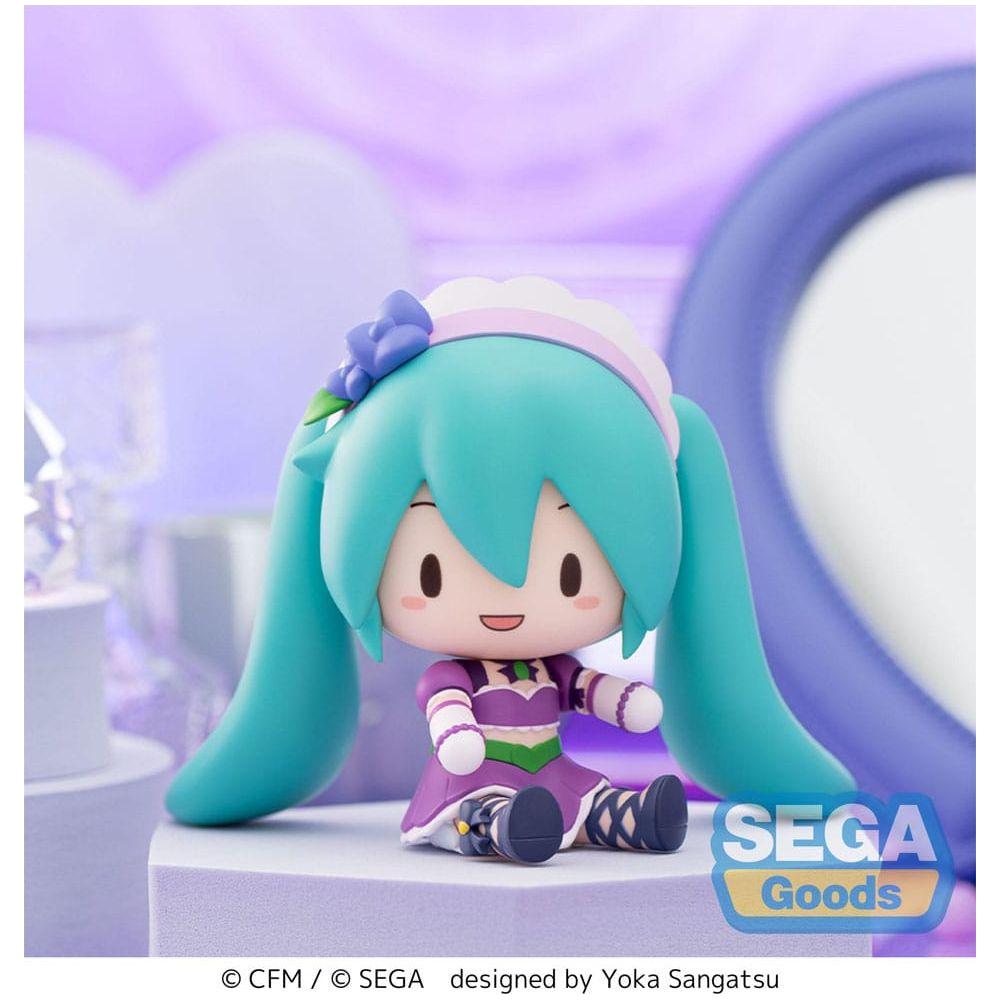 Character Vocal Series 01: Hatsune Miku Fuwa Petit Chibi Figure Hatsune Miku x Love and Berry Dress Up and Dance! Sparkly Purple 8 cm - The Happy Toy Store