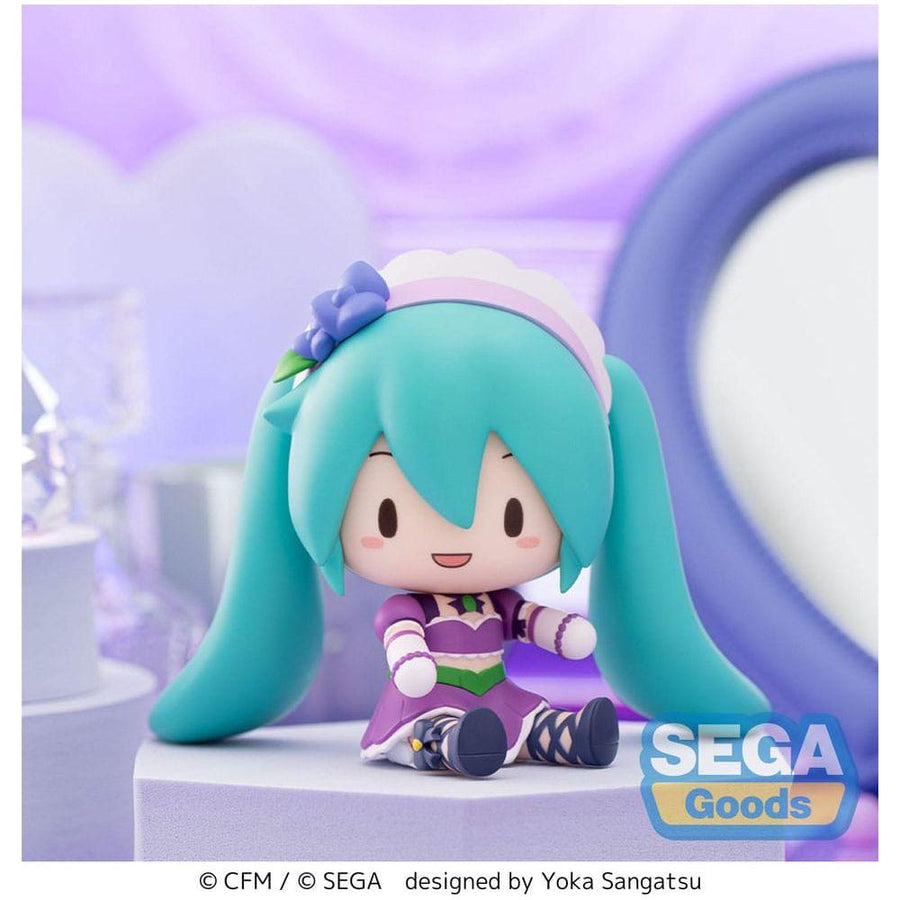 Character Vocal Series 01: Hatsune Miku Fuwa Petit Chibi Figure Hatsune Miku x Love and Berry Dress Up and Dance! Sparkly Purple 8 cm - The Happy Toy Store