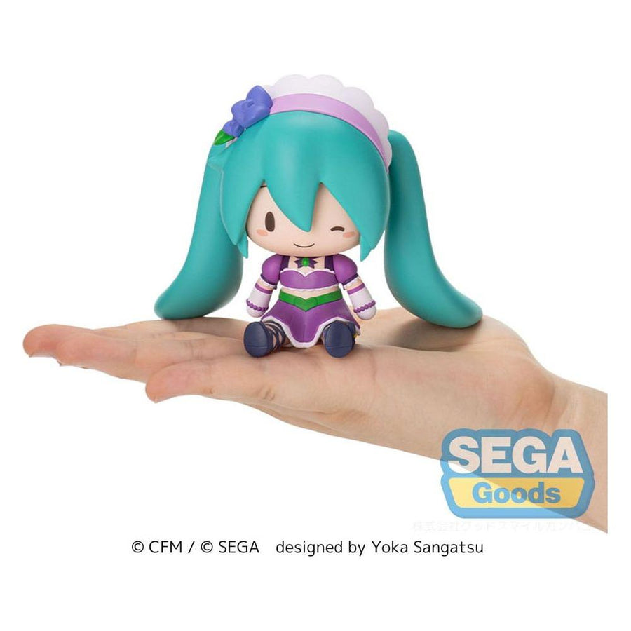 Character Vocal Series 01: Hatsune Miku Fuwa Petit Chibi Figure Hatsune Miku x Love and Berry Dress Up and Dance! Sparkly Purple 8 cm - The Happy Toy Store