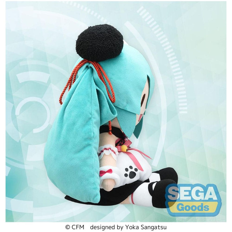 Character Vocal Series 01: Hatsune Miku Fuwa Petit Plush Figure Hatsune Miku Panda Bun LL 40 cm - The Happy Toy Store