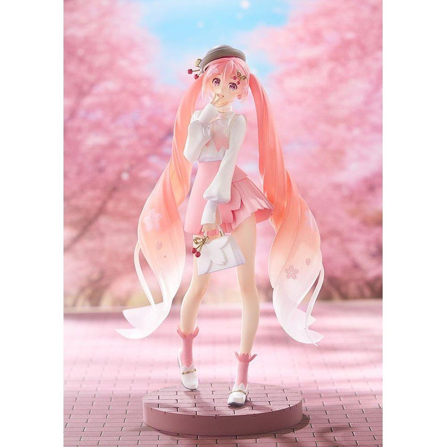 Character Vocal Series 01: Hatsune Miku Pop Up Parade PVC Statue Sakura Miku: Hanami Outfit Ver. 23 cm - The Happy Toy Store