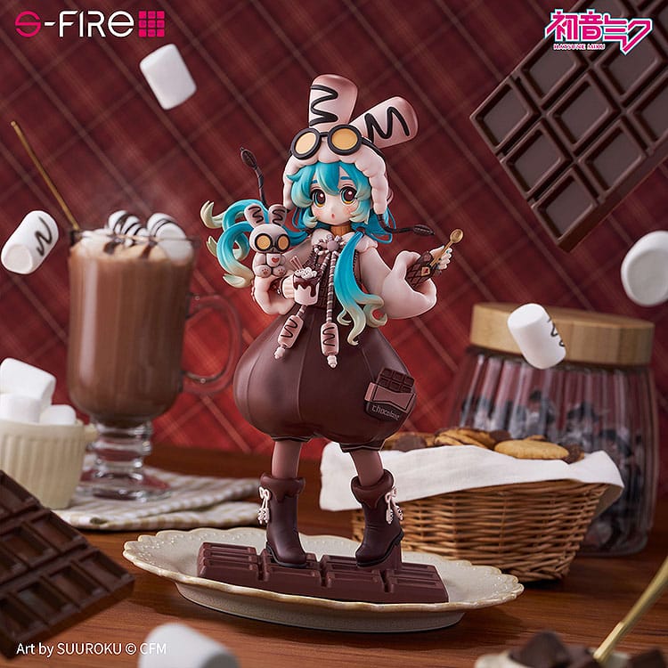 Character Vocal Series 01: Hatsune Miku PVC Statue Hatsune Miku Marshmallow Hot Cocoa 22 cm - The Happy Toy Store