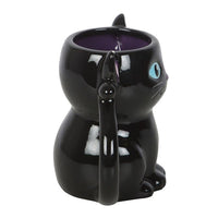 Cute and Creepy Gothic Black Cat Halloween Mug - The Happy Toy Store