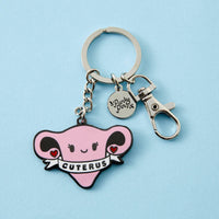 Cuterus Uterus Hard Enamel Keyring - The Happy Toy Store