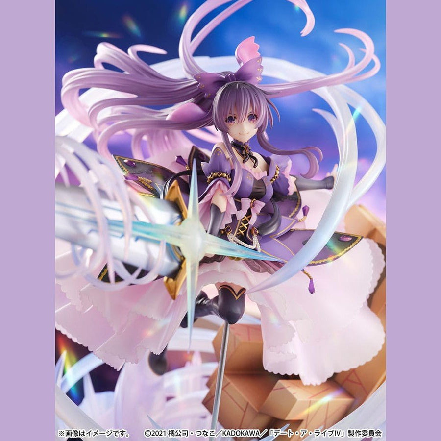 Date A Live IV SHIBUYA SCRAMBLE FIGURE PVC Statue 1/6 Tohka Yatogami Princess Amethyst Dress Ver. 32 cm - The Happy Toy Store