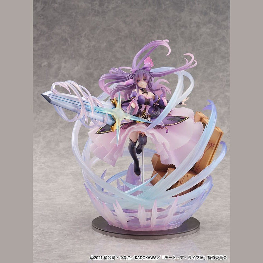 Date A Live IV SHIBUYA SCRAMBLE FIGURE PVC Statue 1/6 Tohka Yatogami Princess Amethyst Dress Ver. 32 cm - The Happy Toy Store