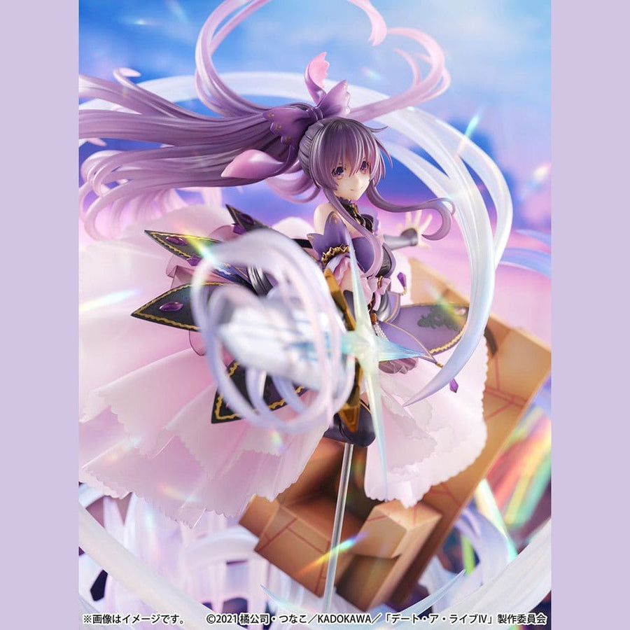 Date A Live IV SHIBUYA SCRAMBLE FIGURE PVC Statue 1/6 Tohka Yatogami Princess Amethyst Dress Ver. 32 cm - The Happy Toy Store