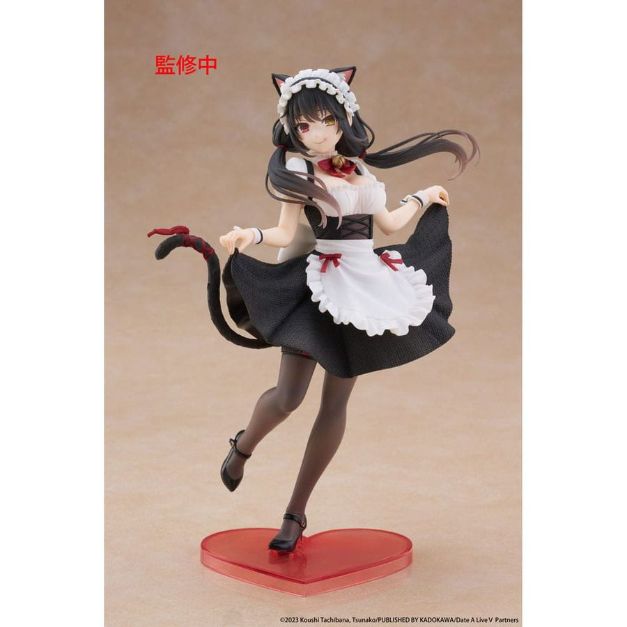 Date A Live V Coreful PVC Statue Kurumi Tokisaki Cat Ear Maid Ver. 18 cm - The Happy Toy Store