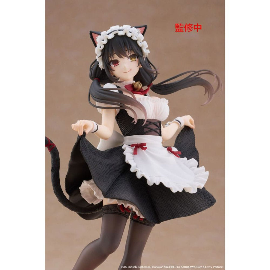 Date A Live V Coreful PVC Statue Kurumi Tokisaki Cat Ear Maid Ver. 18 cm - The Happy Toy Store