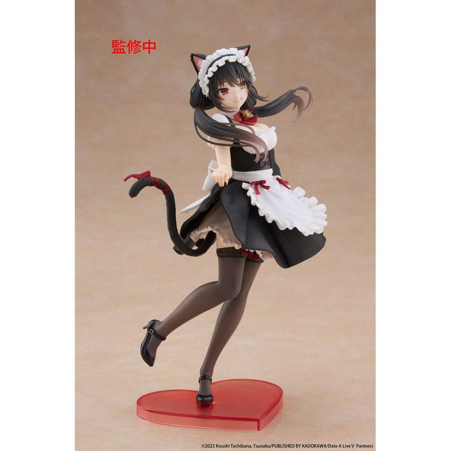 Date A Live V Coreful PVC Statue Kurumi Tokisaki Cat Ear Maid Ver. 18 cm - The Happy Toy Store