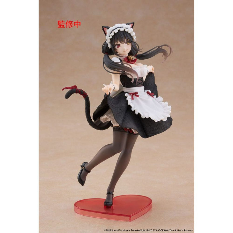 Date A Live V Coreful PVC Statue Kurumi Tokisaki Cat Ear Maid Ver. 18 cm - The Happy Toy Store