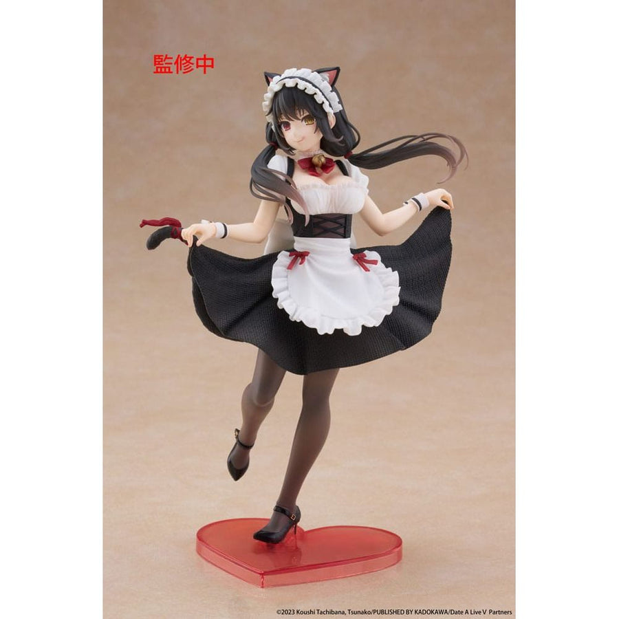 Date A Live V Coreful PVC Statue Kurumi Tokisaki Cat Ear Maid Ver. 18 cm - The Happy Toy Store