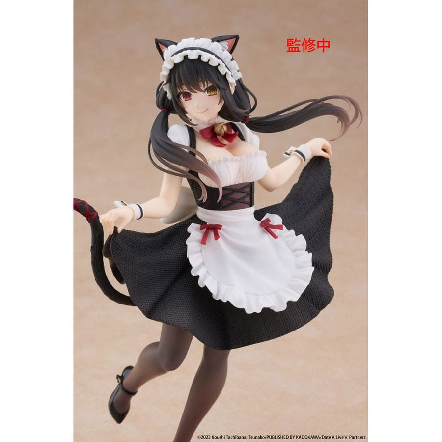 Date A Live V Coreful PVC Statue Kurumi Tokisaki Cat Ear Maid Ver. 18 cm - The Happy Toy Store