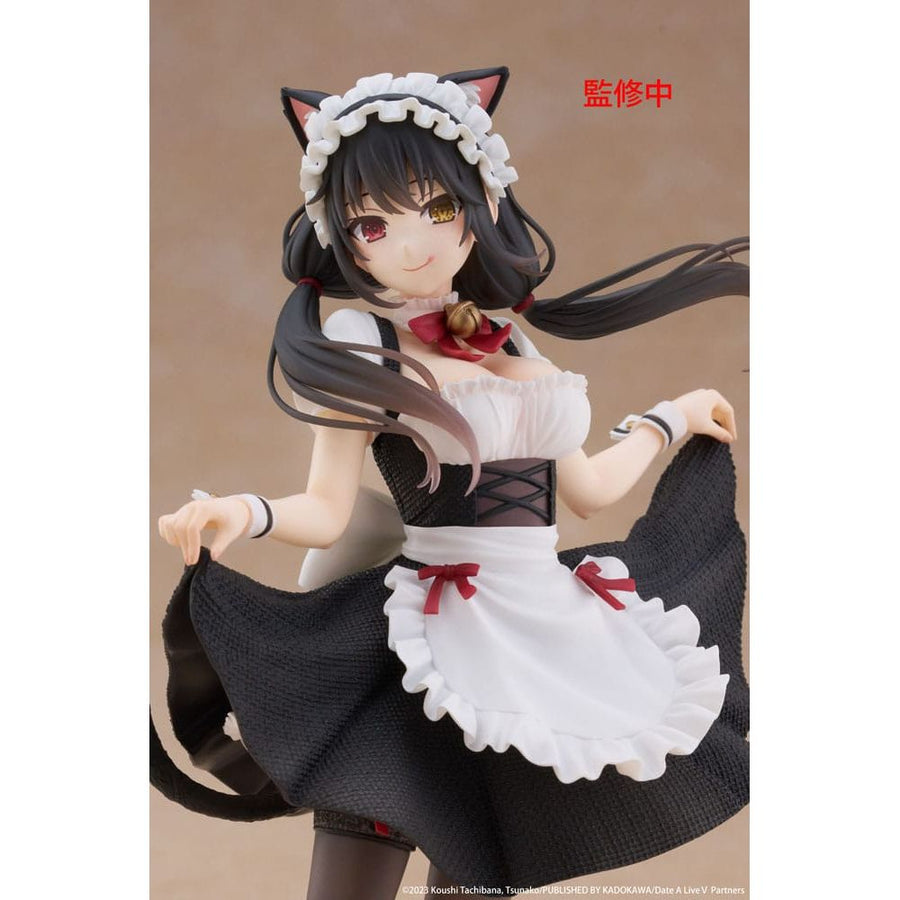 Date A Live V Coreful PVC Statue Kurumi Tokisaki Cat Ear Maid Ver. 18 cm - The Happy Toy Store